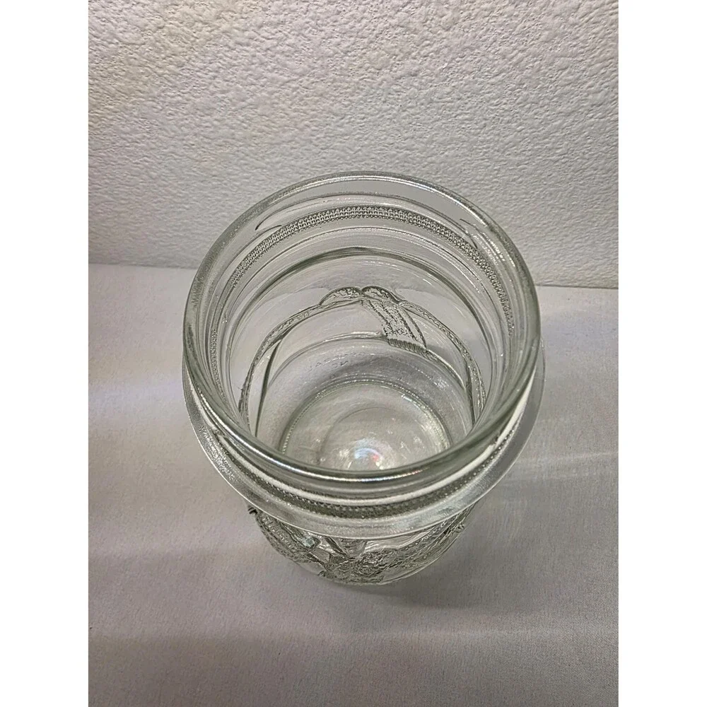 Vintage Snowman Glass Jar – Christmas Candy Container, Retro Holiday Kitchen
